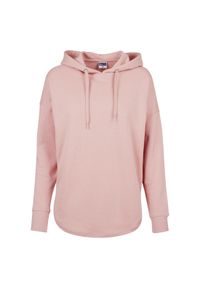 Urban Classics - Bluza damska z kapturem Urban Classic oversized terry. Typ kołnierza: kaptur. Kolor: różowy #1