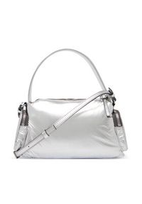 Calvin Klein Torebka Pocket Silver Nylon Small Bag LV04F3443G Srebrny. Kolor: srebrny. Materiał: skórzane #3