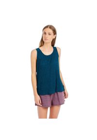 Damski tank top Protest Fields. Okazja: na co dzień. Kolor: niebieski. Styl: casual
