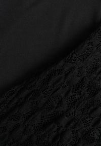 Born2be - Czarna Koronkowa Sukienka Taliowana z Odkrytymi Plecami Talifera. Kolor: czarny. Materiał: koronka. Długość rękawa: na ramiączkach. Wzór: koronka. Styl: elegancki, klasyczny #4