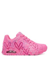 skechers - Skechers Sneakersy Uno - Spread the Love 155507/HTPK Różowy. Kolor: różowy. Materiał: skóra #1