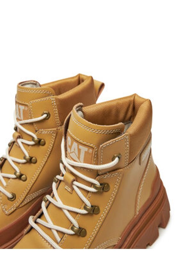 CAT Footwear Trapery Colorado Hardwear P111521 Żółty. Kolor: żółty. Materiał: skóra