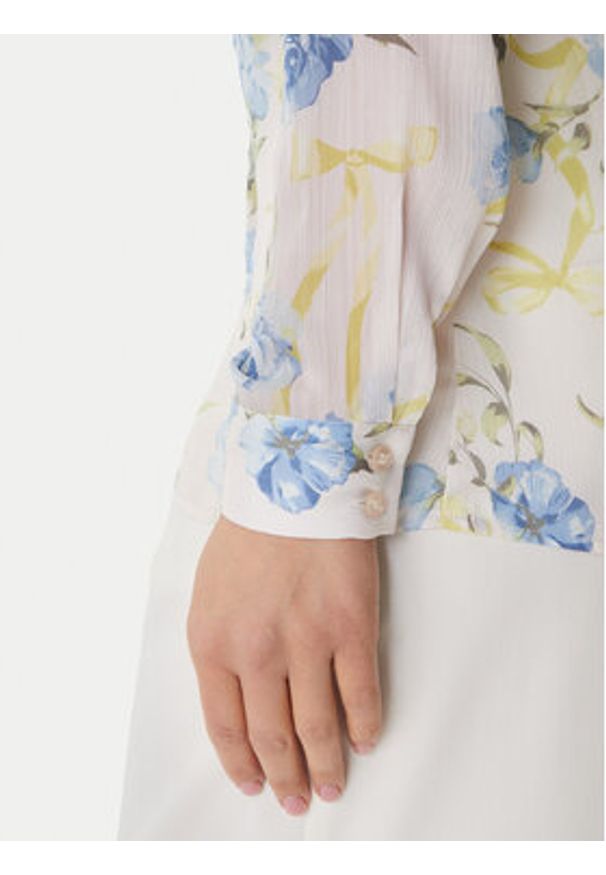 Guess Koszula W6RH73 WDW82 Biały Regular Fit. Kolor: biały. Materiał: syntetyk