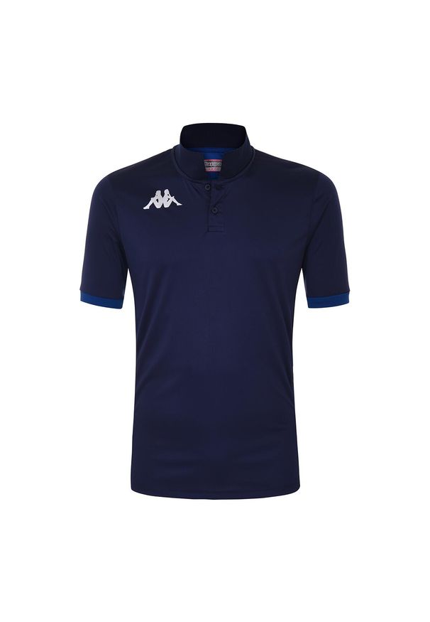Koszulka polo dla dzieci Kappa Deggiano. Typ kołnierza: polo. Kolor: niebieski. Styl: młodzieżowy