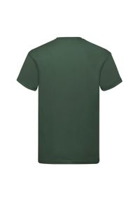 FRUIT OF THE LOOM - Oryginalna Bawełniana Koszulka Unisex Dla Dorosłych. Kolor: zielony. Materiał: bawełna. Sport: turystyka piesza