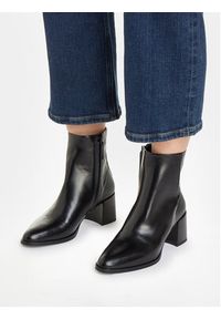 Calvin Klein Botki Almond Ankle Boot 55 - Epi Mn Mx HW0HW01701 Czarny. Kolor: czarny