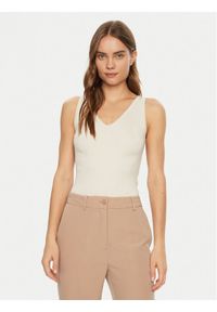 Guess Top W5RR18 Z34O0 Biały Regular Fit. Kolor: biały. Materiał: wiskoza