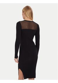 Morgan Sukienka dzianinowa 252-RMAN Czarny Slim Fit. Kolor: czarny. Materiał: wiskoza #3