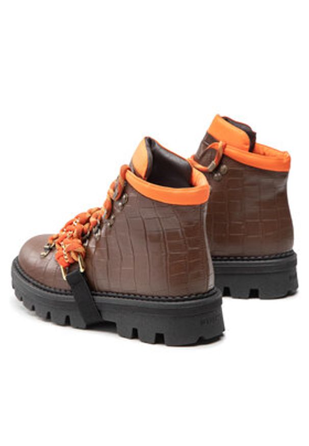 Pinko Trapery Zenzero Scarpa AI 22-23 BLKS1 1H2134 A07K Brązowy. Kolor: brązowy. Materiał: skóra