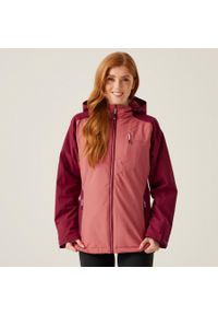 Regatta - Kurtka turystyczna damska Highton Stretch IV wodoodporna ocieplana. Kolor: czerwony, brązowy, wielokolorowy. Sport: outdoor, turystyka piesza #1