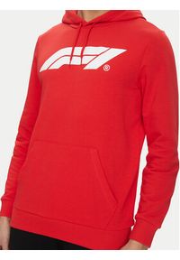 Puma Bluza F1 Ess Logo 625853 Czerwony Regular Fit. Kolor: czerwony. Materiał: bawełna