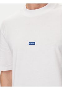 Hugo T-Shirt Nieros 50509991 Biały Regular Fit. Kolor: biały. Materiał: bawełna #5