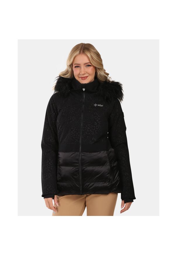 Damska kurtka narciarska z wbudowanym systemem ogrzewania Kilpi LENA-W. Kolor: czarny. Materiał: len. Sezon: zima. Sport: narciarstwo