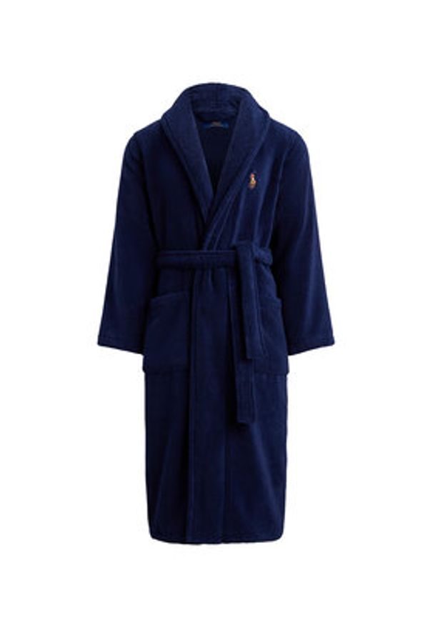 Polo Ralph Lauren Szlafrok 714899683009 Granatowy Regular Fit. Typ kołnierza: polo. Kolor: niebieski. Materiał: bawełna