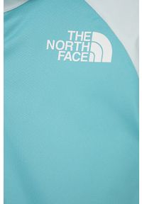 The North Face Kurtka dziecięca. Okazja: na co dzień. Typ kołnierza: kaptur. Kolor: niebieski. Materiał: materiał, polar. Styl: casual