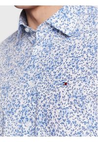 TOMMY HILFIGER - Tommy Hilfiger Koszula Floral Print MW0MW29132 Niebieski Regular Fit. Kolor: niebieski. Materiał: bawełna. Wzór: nadruk