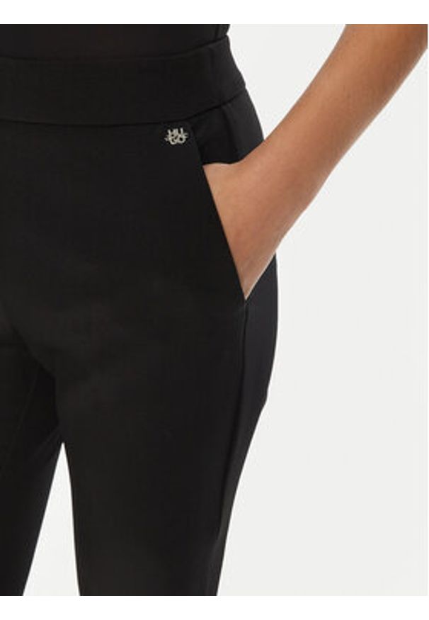 Hugo - HUGO Spodnie materiałowe Hagonia-1 50539991 Czarny Slim Fit. Kolor: czarny. Materiał: syntetyk