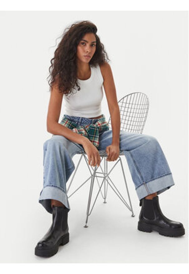 G-Star RAW - G-Star Raw Jeansy Roxx D28394-D536 Błękitny Wide Leg. Kolor: niebieski