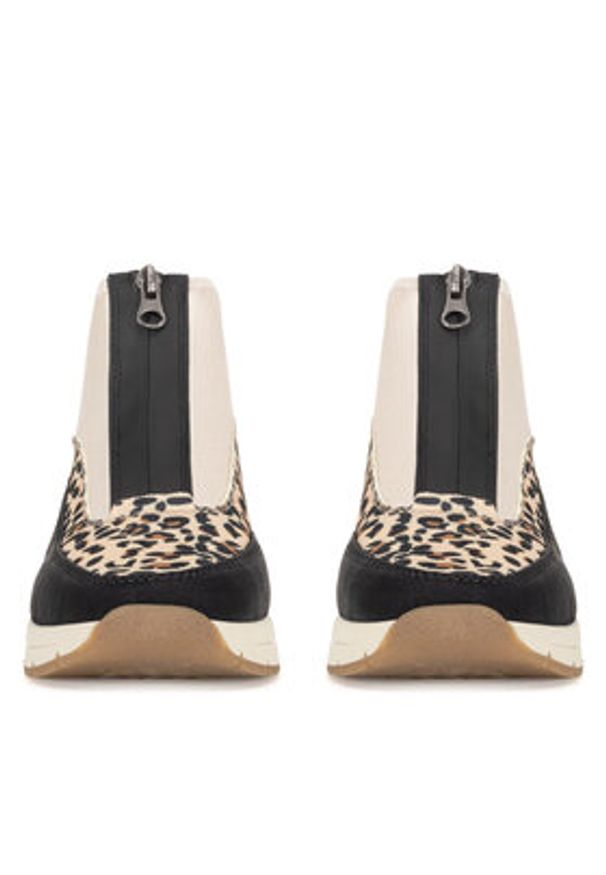 Rieker Sneakersy N9362-90 Beżowy. Kolor: beżowy. Materiał: materiał