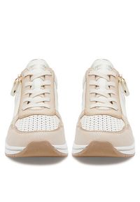 Remonte Sneakersy D0T14-81 Beżowy. Kolor: beżowy. Materiał: skóra #5