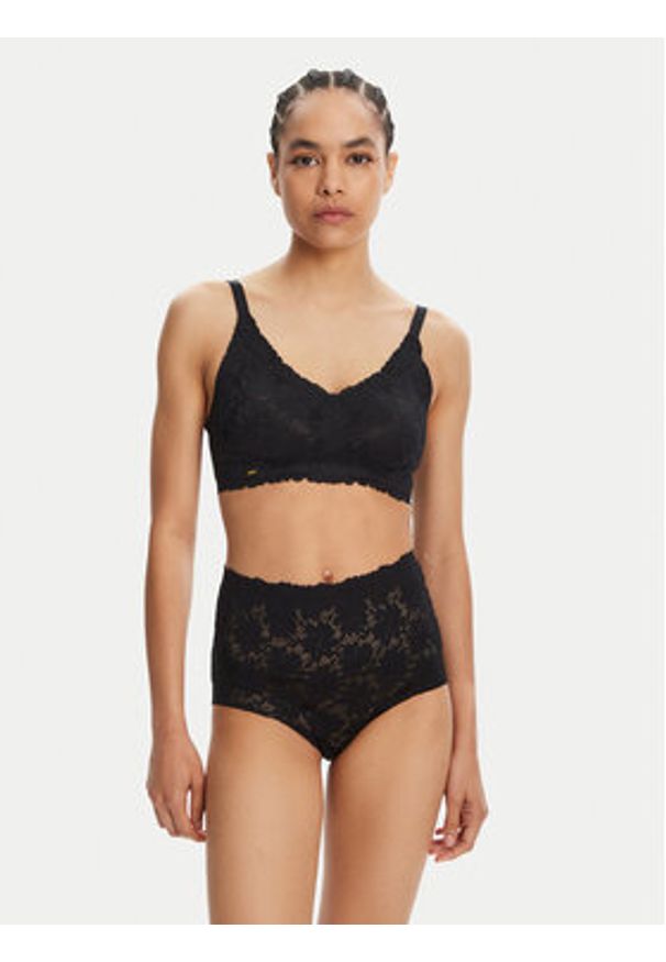 SELMARK - Selmark Figi klasyczne z wysokim stanem 10903 Czarny. Stan: podwyższony. Kolor: czarny. Materiał: syntetyk