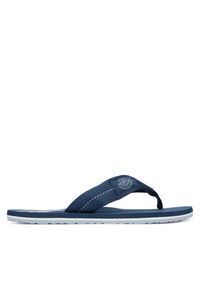 TOMMY HILFIGER - Tommy Hilfiger Japonki Patch Hilfiger Beach Sandal FM0FM05804 Niebieski. Kolor: niebieski. Materiał: materiał #3