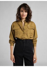 Lee - DAMSKA KOSZULA LEE BOX PLEAT SHIRT SAFARI L49UBPSH