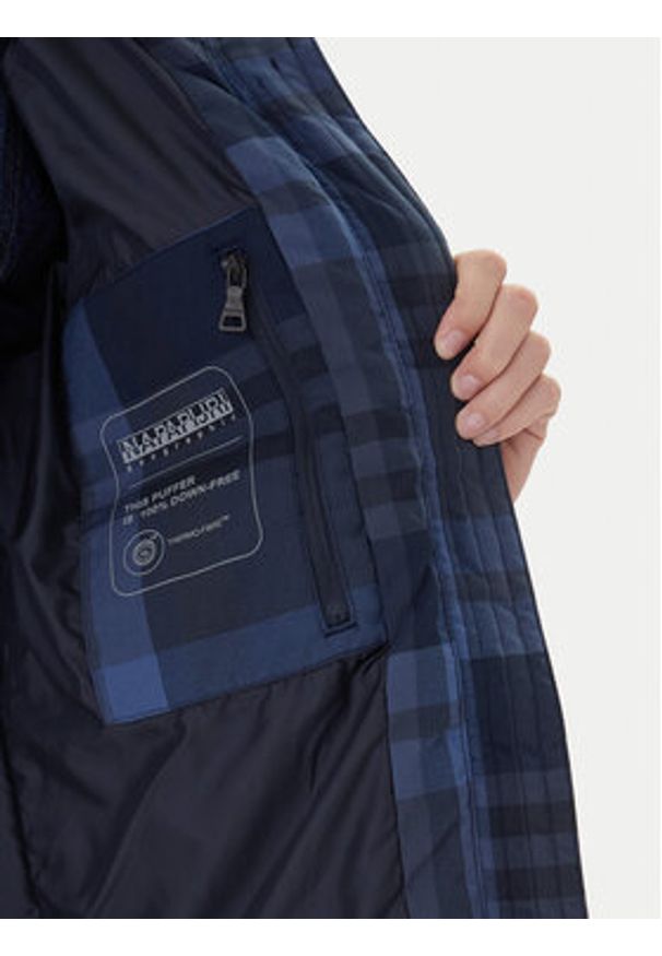 Napapijri Kurtka zimowa A-Glane NP0A4HHD Granatowy Regular Fit. Kolor: niebieski. Materiał: syntetyk. Sezon: zima