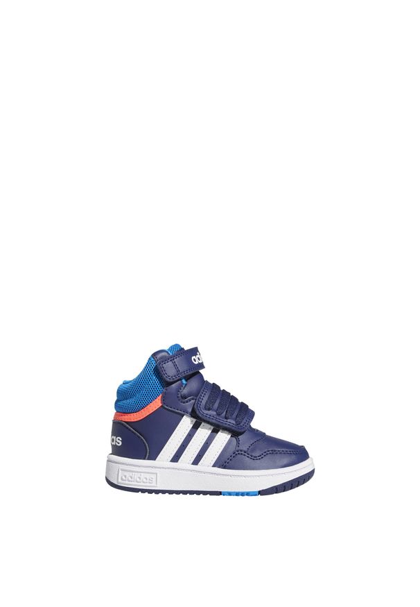 Adidasy adidas Hoops Mid 3.0 Sneakers, Dzieci. Kolor: wielokolorowy, niebieski, czarny. Materiał: materiał, syntetyk