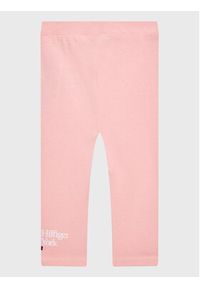TOMMY HILFIGER - Tommy Hilfiger Legginsy Graphic KN0KN01562 Różowy Slim Fit. Kolor: różowy. Materiał: bawełna