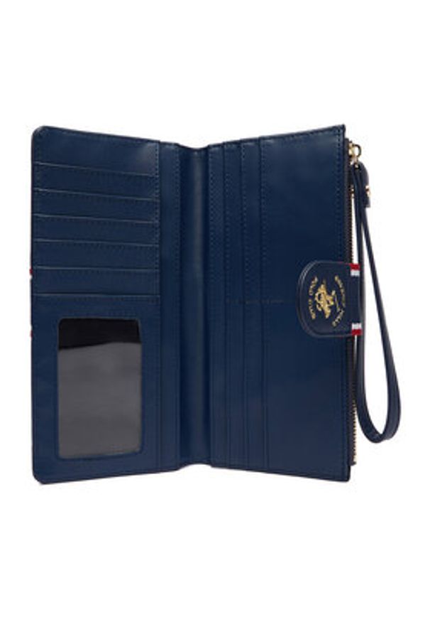 Beverly Hills Polo Club Portfel CEO-BHPC-W1-006-AW25 Granatowy. Kolor: niebieski. Materiał: materiał