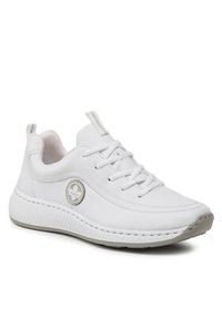 Rieker Sneakersy N5504-80 Biały. Kolor: biały. Materiał: skóra #6