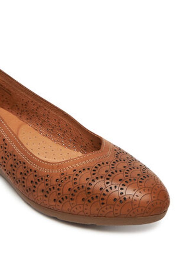 Pikolinos Baleriny W3U-5752 Brązowy. Kolor: brązowy. Materiał: skóra