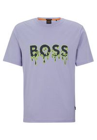 BOSS - Boss T-Shirt Teeart 50491718 Fioletowy Relaxed Fit. Kolor: fioletowy. Materiał: bawełna