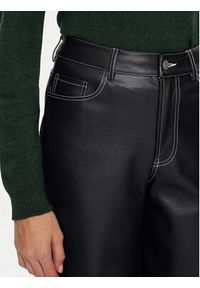 JJXX Spodnie z imitacji skóry Lila 12276595 Czarny Wide Leg. Kolor: czarny. Materiał: skóra #8