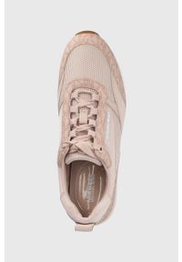 MICHAEL Michael Kors buty Allie kolor różowy. Nosek buta: okrągły. Zapięcie: sznurówki. Kolor: różowy