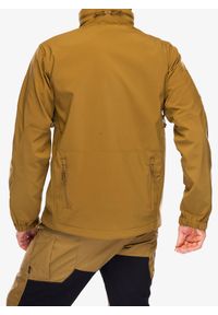 Kurtka bushcraft męska Helikon-Tex Gunfighter Jacket Shark Skin Windblocker. Kolor: brązowy. Sport: turystyka piesza