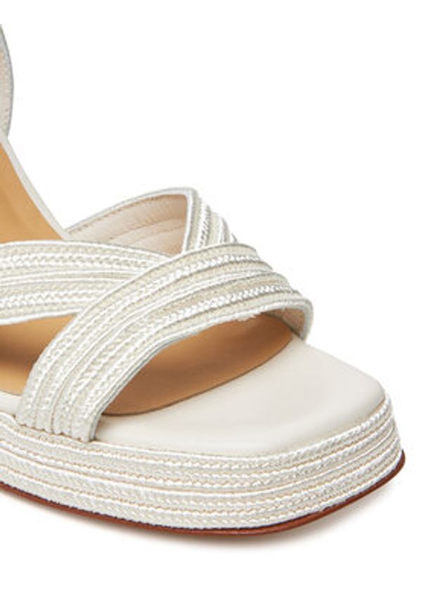 Castañer Espadryle Valle/142 023116 Biały. Kolor: biały. Materiał: materiał