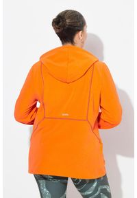 ULLA POPKEN - Damskie Bluza 2-kierunkowy zamek błyskawiczny kaptur otwór na kciuk. Kolekcja: plus size. Kolor: wielokolorowy, pomarańczowy, różowy. Materiał: elastan, materiał, poliester #2