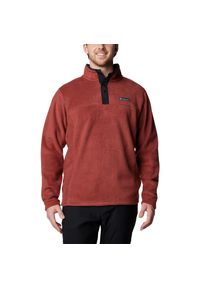 columbia - Bluza polarowa męska Columbia Steens Mountain Half Snap II. Kolor: czerwony. Materiał: polar