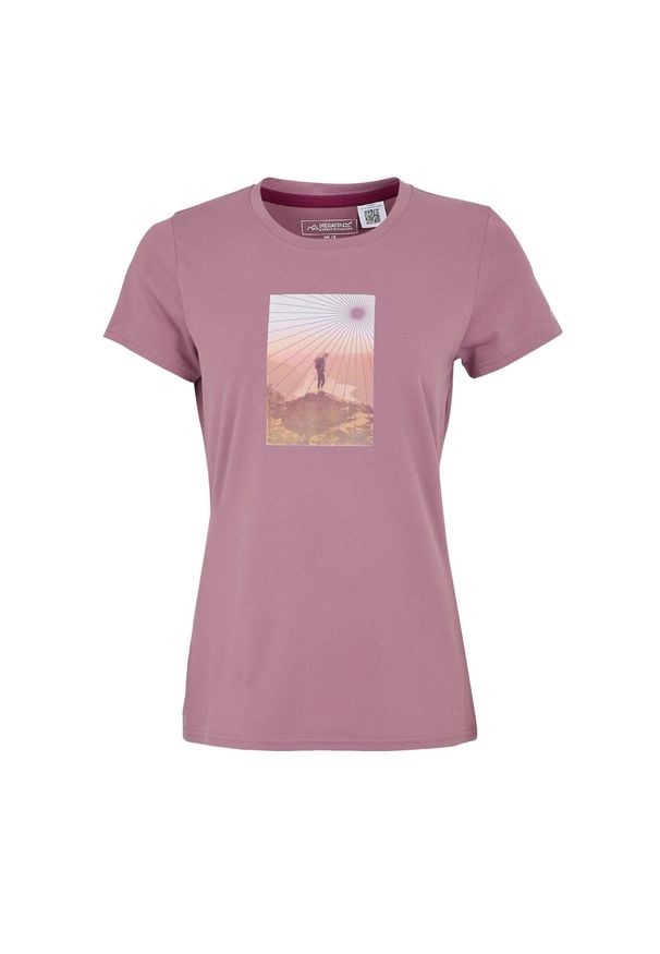 Regatta - Koszulka Damska Fingal Sunburst Stretch T-shirt. Kolor: różowy
