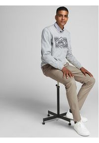 Jack & Jones Spodnie materiałowe Marco Dave 12174307 Beżowy Slim Fit. Kolor: beżowy. Materiał: bawełna #7