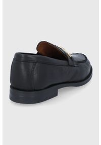 Aldo - Mokasyny skórzane Derena. Nosek buta: okrągły. Kolor: czarny. Materiał: skóra #4
