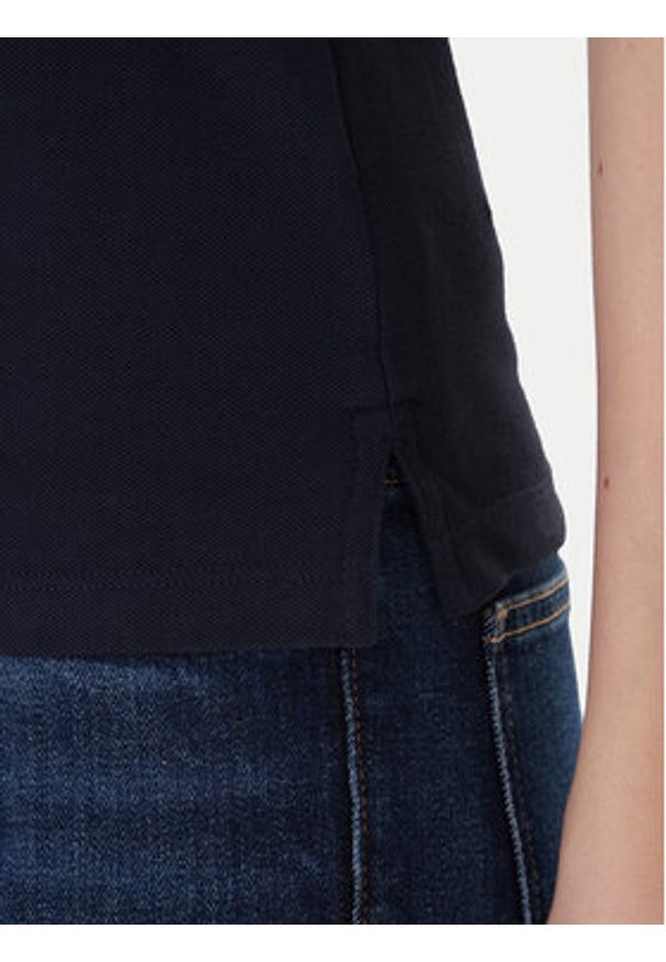 TOMMY HILFIGER - Tommy Hilfiger Polo 1985 WW0WW42047 Granatowy Slim Fit. Typ kołnierza: polo. Kolor: niebieski. Materiał: bawełna