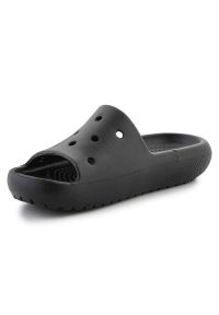 Klapki Crocs Classic Slide V2 Jr 209422-001 czarne. Okazja: na plażę, na co dzień. Kolor: czarny. Materiał: materiał. Sezon: lato