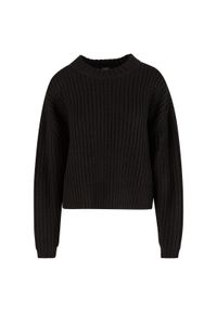 Damski sweter oversize Urban Classics Wide Basic. Kolor: czarny. Materiał: polar. Sezon: zima #1