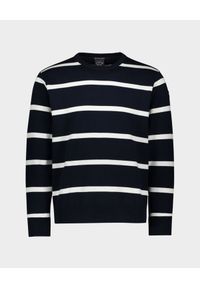 PAUL & SHARK - Bawełniany sweter w paski. Okazja: na co dzień. Kolor: biały. Materiał: bawełna. Wzór: paski. Styl: casual #5