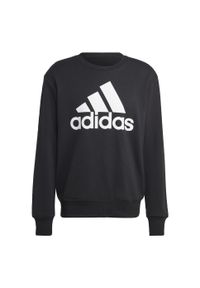 Adidas - Essentials French Terry Big Logo Sweatshirt. Kolor: czarny. Materiał: materiał