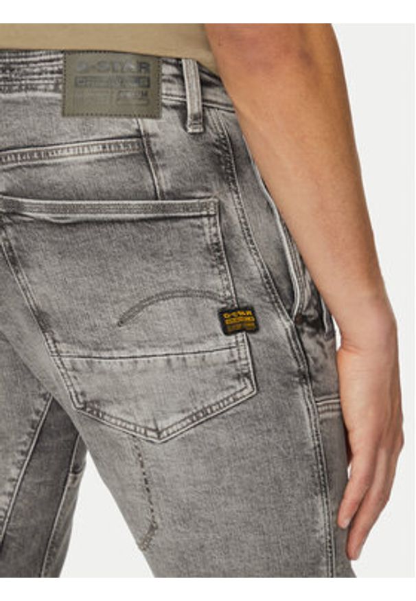 G-Star RAW - G-Star Raw Jeansy Diver 3D D26465-D931 H095 Szary Slim Fit. Kolor: szary