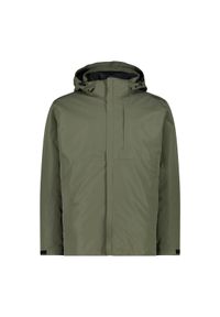 Kurtka męska turystyczna CMP 33Z1577D. Kolor: czarny, wielokolorowy, zielony. Sport: turystyka piesza #1